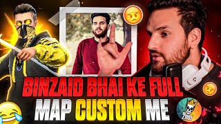 BINZAID Bhai के samne 1vs3 + Full Map Custom में😍ye क्या ho gaya😂 - SATVIK