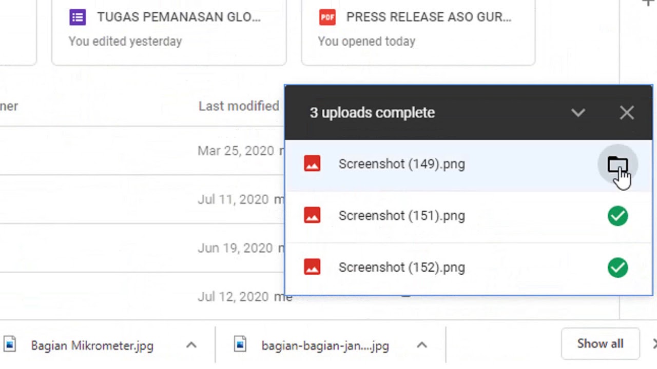Cara Upload file tugas ke Google Drive dan membagikannya - YouTube