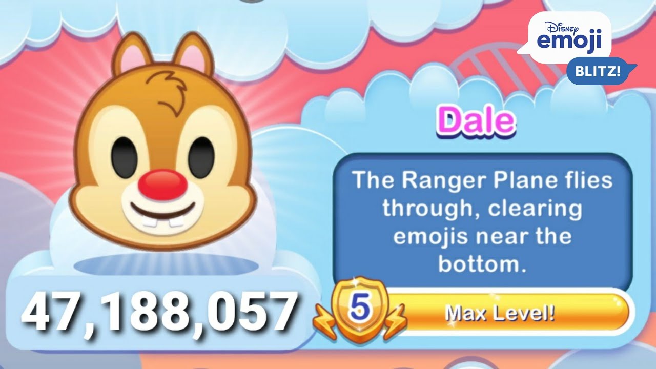 Disney Emoji Blitz - Dale (Level 5) - Rescue Rangers - Gameplay - YouTube