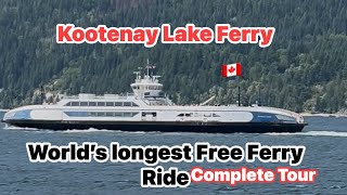 Kootenay Lake Ferry Complete Tour Nelson, Kootenay Bay, Balfour, Crawford Bay, Bc, Canada