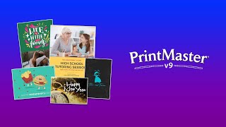 PrintMaster v9 - Create a Ready Made Project