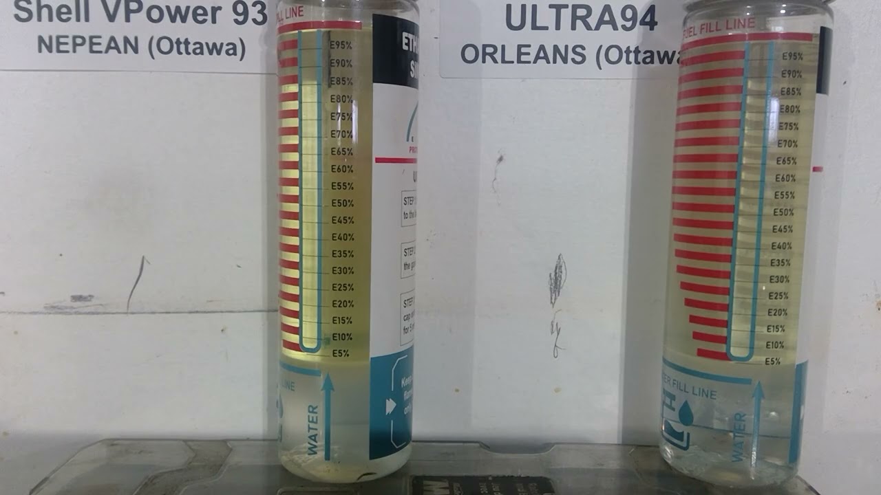Shell VPower 93 vs Ultra94 - Ethanol Content (Spring 2025)