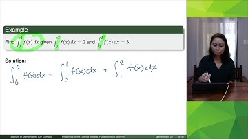 [Math 21] Lec 4.4 Properties of the Definite Integral, FTOC (Part 1 of 3)