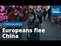 Europeans flee China as coronavirus cases continue to rise