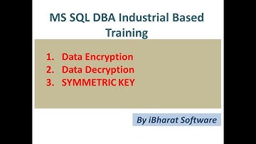 06.How to Encrypt/Decrypt Data with Encryption |MASTER KEY | SYMMETRIC KEY in HINDI #ibharatsoftware