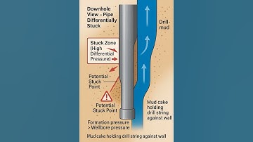Differentially Stuck Pipe Illustration Part 1 #stuckpipe #drillinghse #DrillingOperations