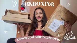 super unboxing de livros (um deles teve 200 reais de desconto)