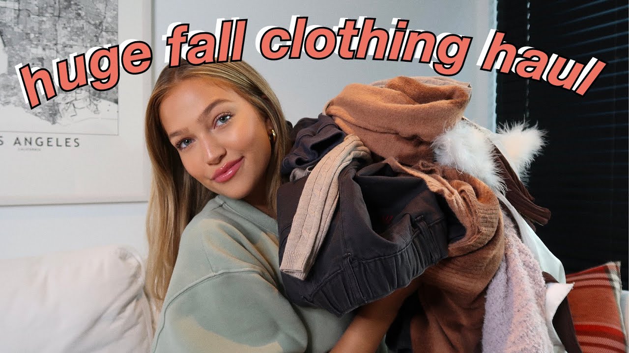 huge fall tryon clothing haul aritzia, verge girl, revolve + more maddie cidlik YouTube