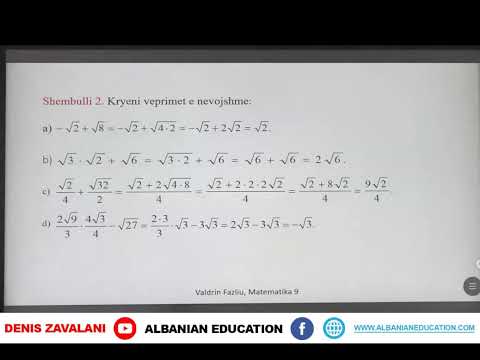 9 02 007 Java 2 Matematikë Ushtrime lidhur me numrat iracionalë
