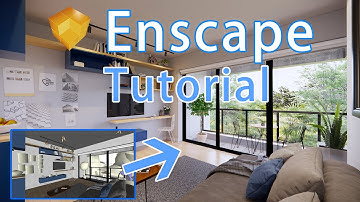 DAY INTERIOR | Learn how to Use Enscape 2.7.1 in Realistic Render | Timelapse Tutorial