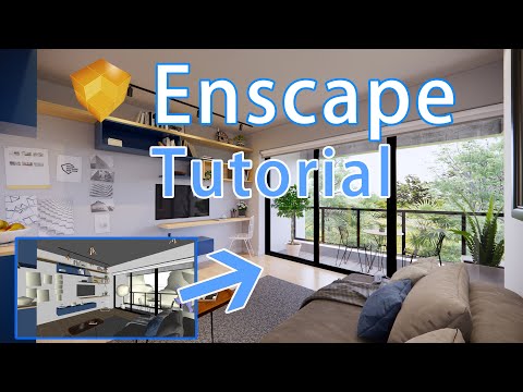 DAY INTERIOR | Learn how to Use Enscape 2.7.1 in Realistic Render | Timelapse Tutorial