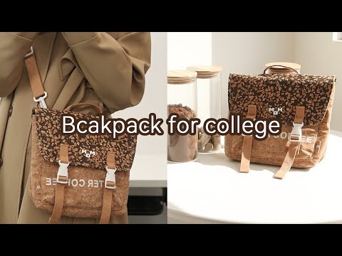 Backpack for college｜Bags made of coffee grounds｜Backpack review｜MaH crossbody bag