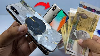 How To Restore Apple iPhone X Cracked, restoration destroyed phone