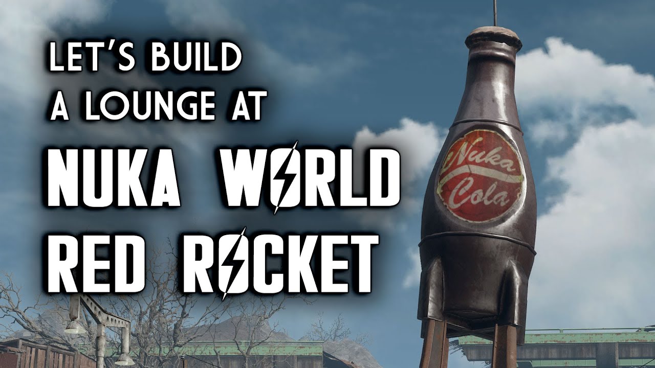 Let S Build A Lounge At Nuka World Red Rocket Fallout 4 Settlement Building Youtube