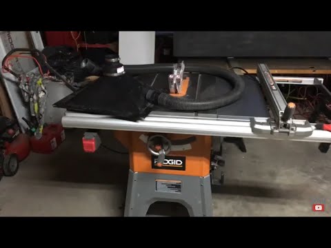 How to connect a shop vac to a table saw for dust collection