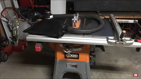 How to connect a shop vac to a table saw for dust collection