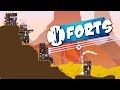 4 PLAYER PLASMA LAZER DOMINATION!- Forts Multiplayer Gameplay