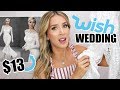 TRYING ON 5 WISH WEDDING DRESSES UNDER $20 | LeighAnnSays