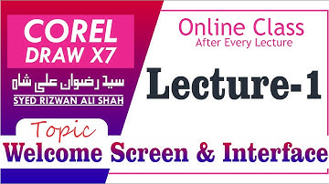 Corel Draw X7 Lecture 1 Welcome Screen & Interface
