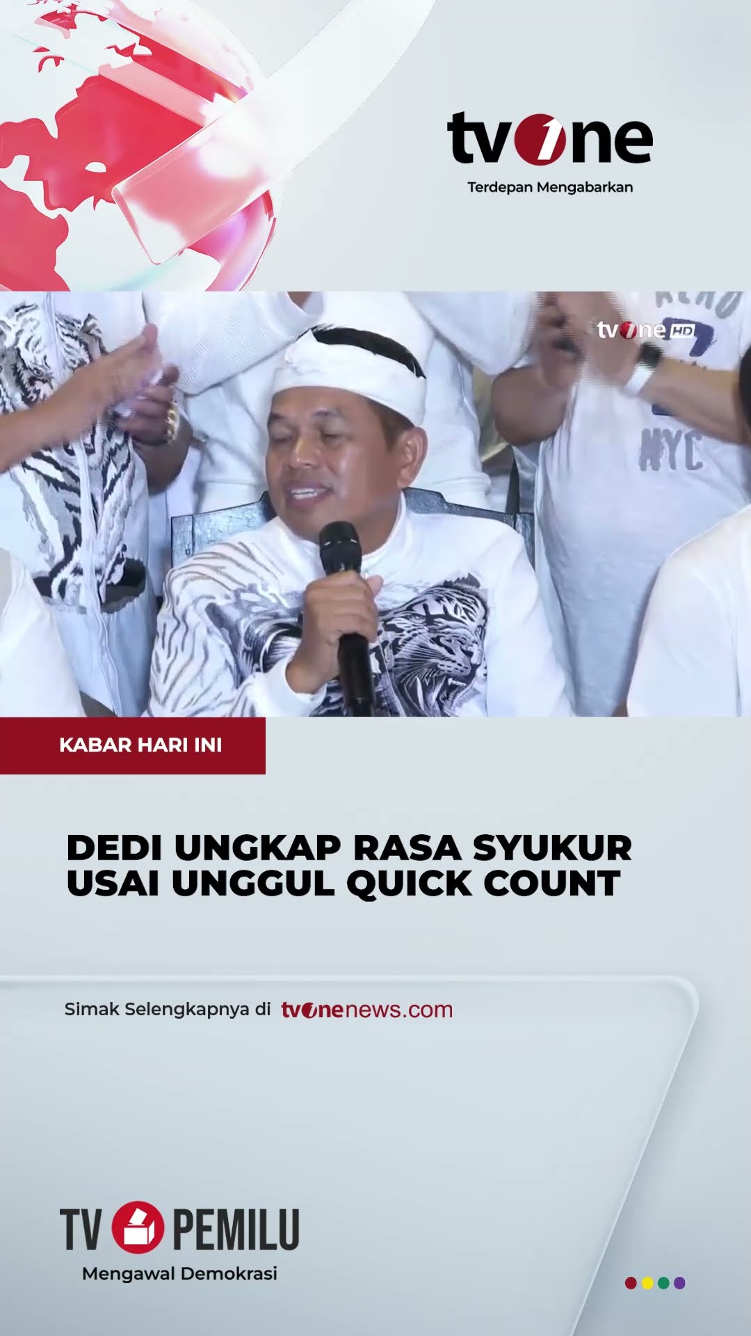 Respons Dedi Mulyadi Usai Unggul Quick Count | tvOne