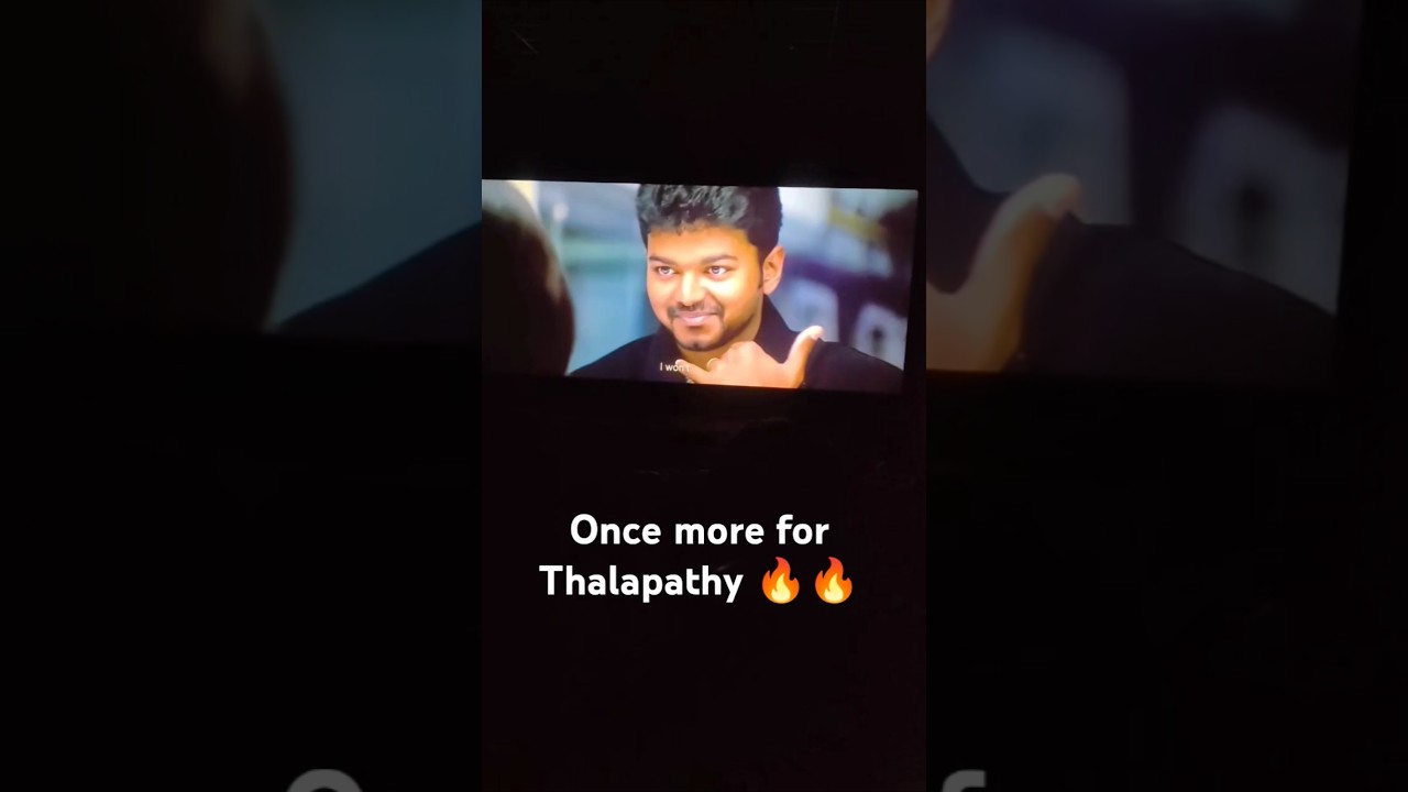 This Scene 🤌 Thalapathy 🔥Sachin Movie Re-Release Theatre celebration 