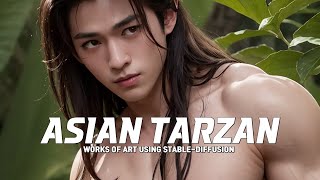 Asian Tarzan Lookbook | Ai Gay Art #gay #bara #lookbook