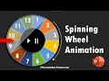 Interactive Animation Random Picker Wheel in PowerPoint