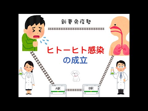 やさしいコロナウイルス解説⑤ーヒトーヒト感染の成立ー