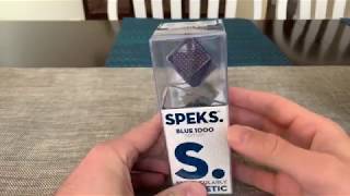 Speks 2.5mm Magnet Balls Desk and Fidget Toy Blue 1000 pc Unboxing Quick Look