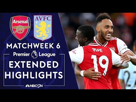 Arsenal v. Aston Villa | PREMIER LEAGUE HIGHLIGHTS | 9/22/19 | NBC Sports