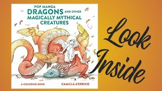 Pop Manga Dragons and Other Magically Mythical Creatures By Camilla  d'Errico Flip Through 