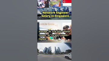 Network Engineer Salary in Singapore #job #salary #networkengineers  #shorts