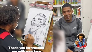 Dibujo De Caricatura Rápida Y Exagerada