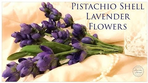 Pista shell lavender flower/Lavender flower making/Pista shell craft/pistachio shell flower /Ep 37