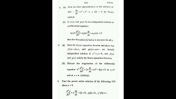 Hnbgu 2021-22 Differential Equation Question paper#shorts#trending#solution link is in comment box👉