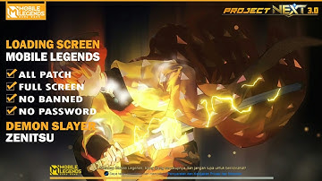 Loading Screen Mobile Legends Zenitsu Demon Slayer