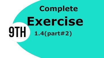 9Th Class Math Science Group Chapter 1 [ Exercise 1.4, Matrices And Determinants ] By Sania Saleem