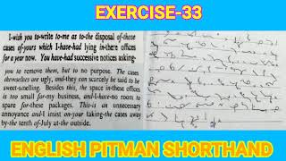 Pitman book exercise 33 dictation 60wpm
