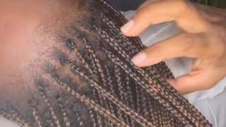 ASMR so Relaxing braids scratching and oiling