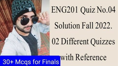ENG201 Quiz 4 2023||ENG201 Quiz No.04 Solution Fall 2022 ||Eng201 solved quiz 4 fall 2022|Faizan Ali