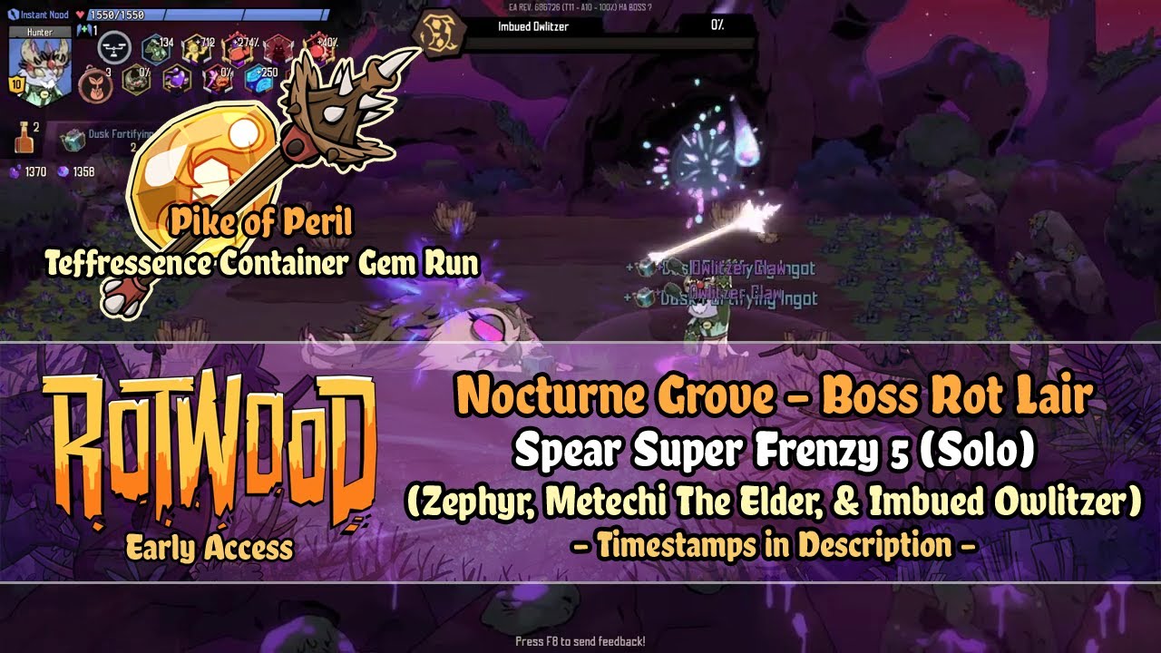 Rotwood Early Access - Nocturne Grove: Boss Rot Lair [Spear SF5] Solo ...