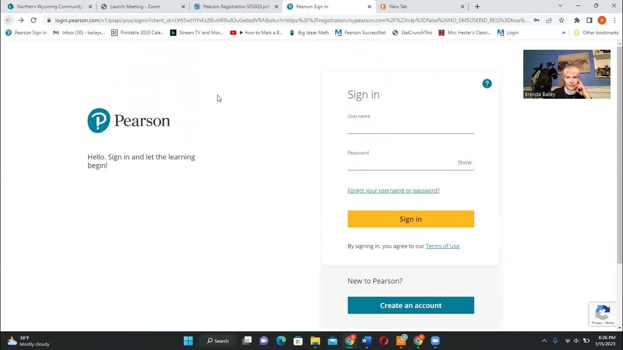 Video Pearson Registration YouTube