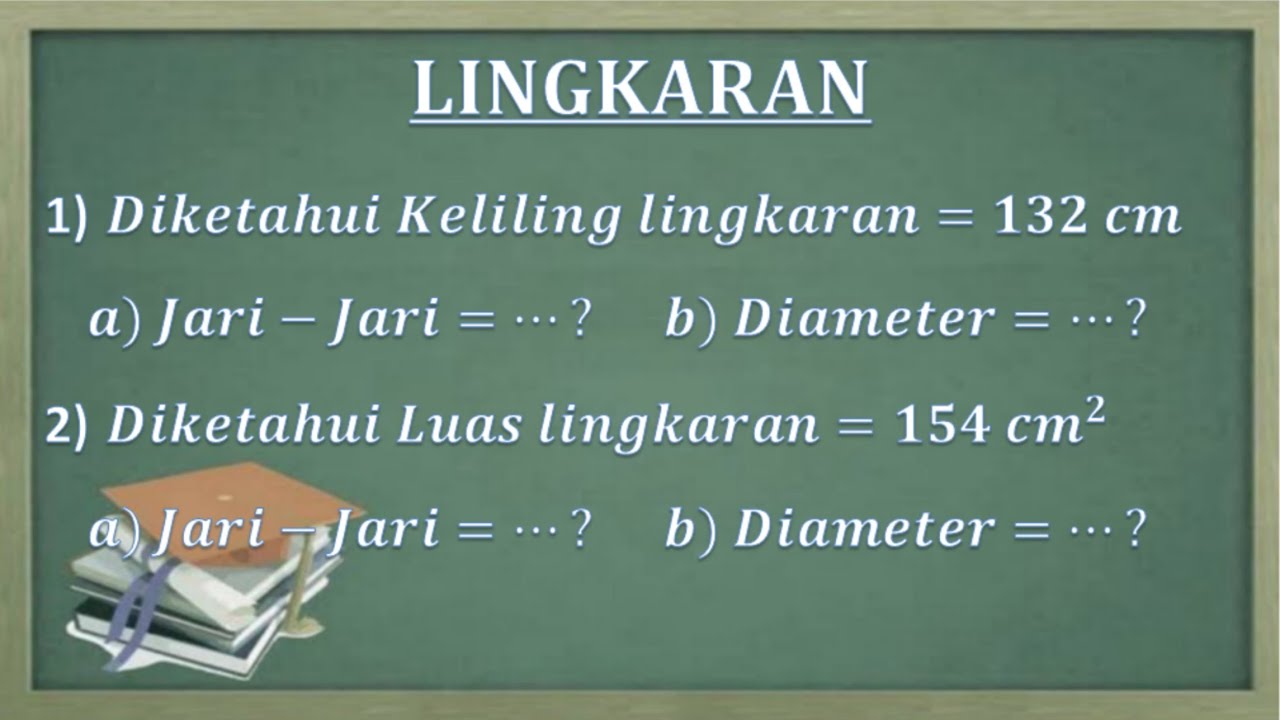 cara mencari jari-jari dan diameter suatu lingkaran jika diketahui luas