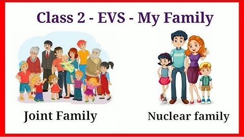 Class 2 EVS - Learn Family Members With Names | My Family Members | Family | Basic English Learning