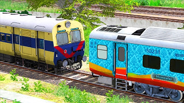 LHB HUMSAFAR COUPLING ICF MEMU TRAIN | BUMPY RAILROAD | RAILWORKS | TRAIN SIMULATOR 2022 | RAILROAD