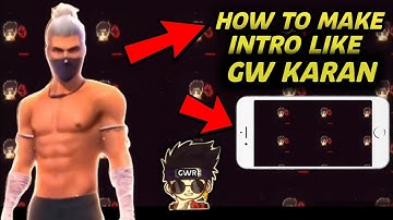 How To Make Intro like Gw Karan And White444|Intro like Gw Karan||Intro like White444| GW RIYYAN