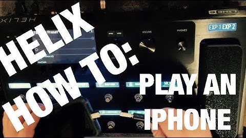Helix How To: iPhone audio through Line 6 Helix or HX Stomp