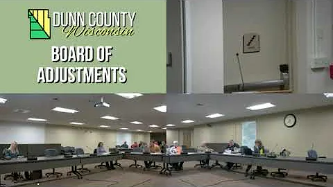 Dunn County Board of Adjustments Meeting - 10/17/2022