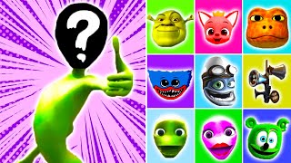 DAME TU COSITA, Siren Head and PATILA Wrong Heads Yeşil Uzaylı Alien Green Dance Funny Puzzle