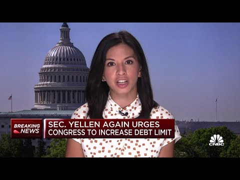 Treasury Sec. Janet Yellen again urges Congress to increase debt limit